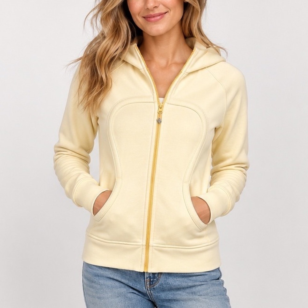 Lululemon Scuba Full Zip Hoodie Yellow 8